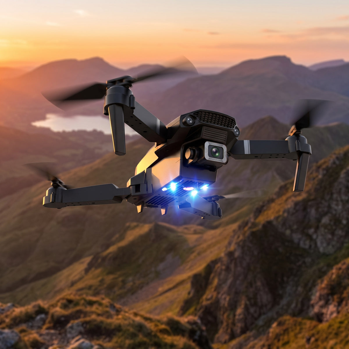 Dron con doble cámara 4K + Maletín Gratis