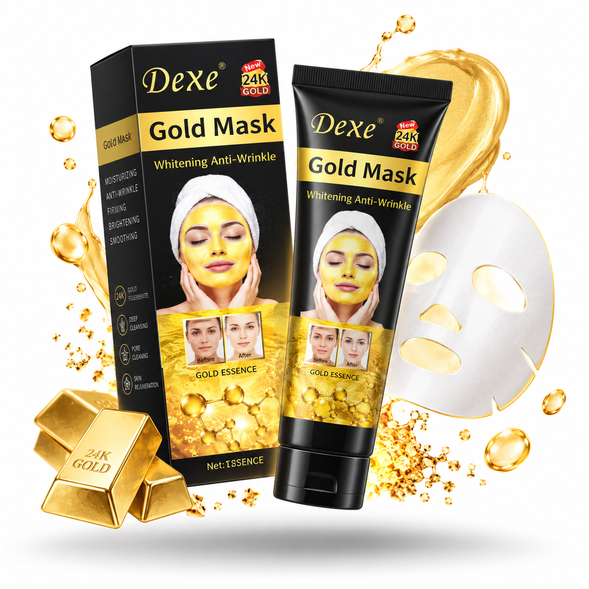Dexe Gold Collagen | Mascarilla Facial Peel-Off
