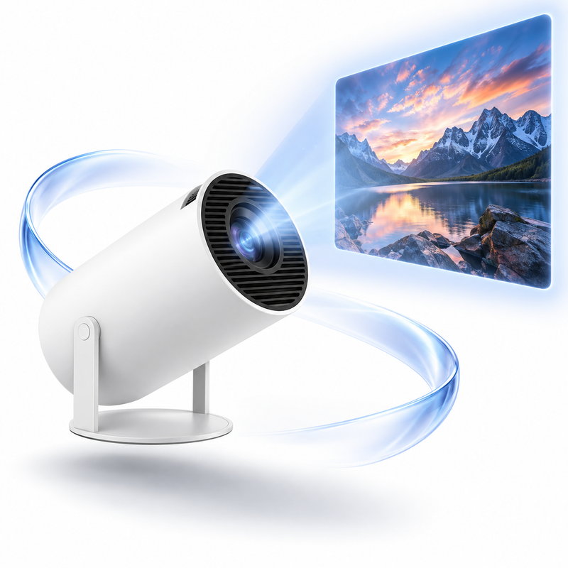 Proyector Portátil Smart 4K HD con Rotación 180°