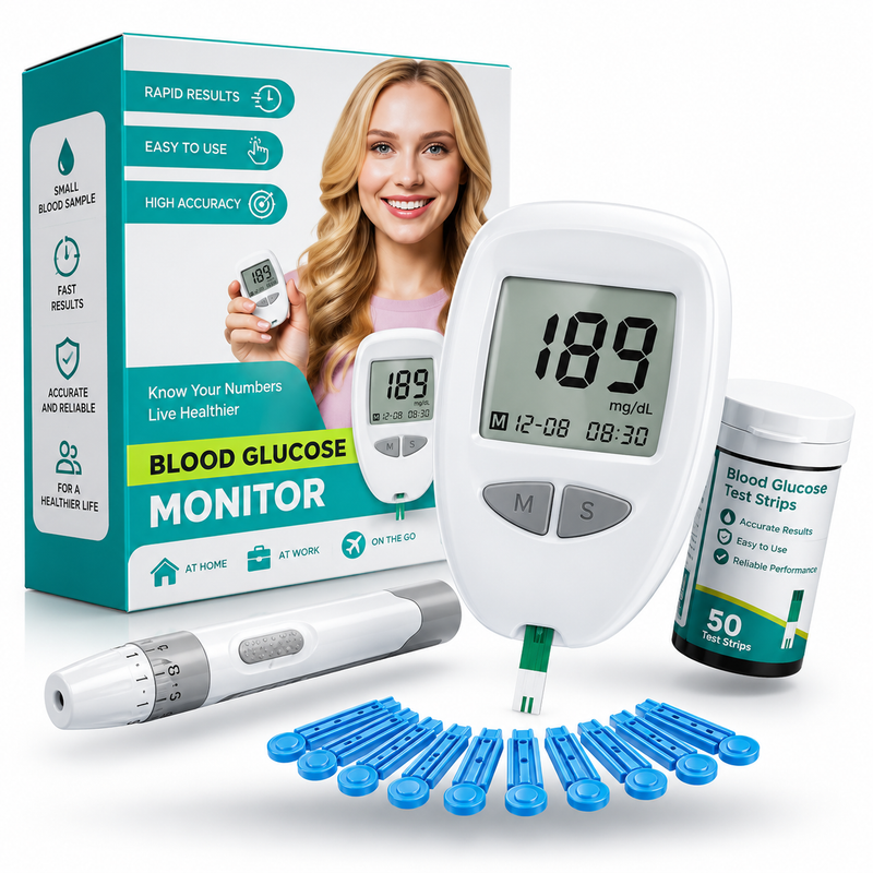 AccuTrust | Kit Glucómetro con 50 Tiras Reactivas