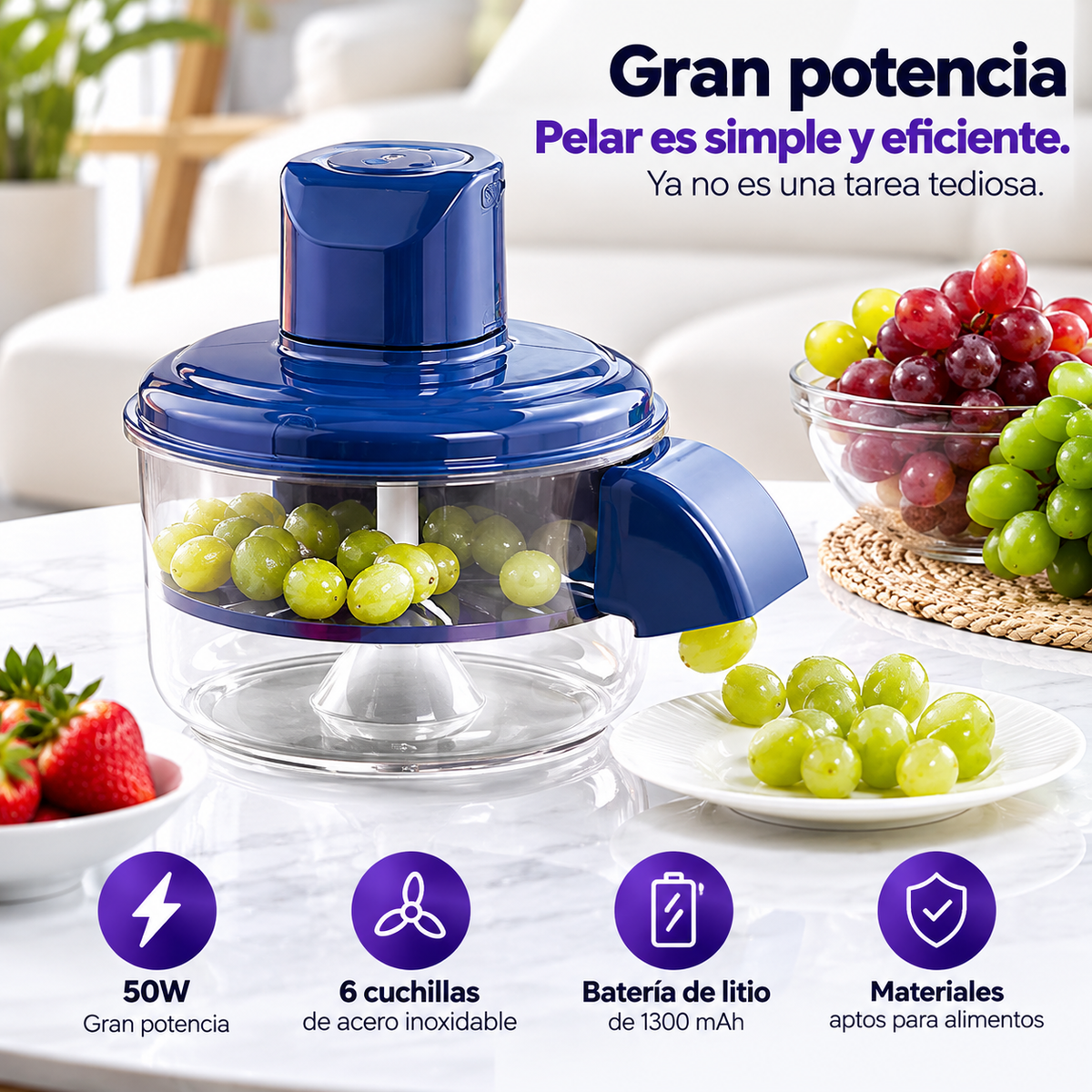 PeelPro™ — Pelador de Frutas 3 en 1