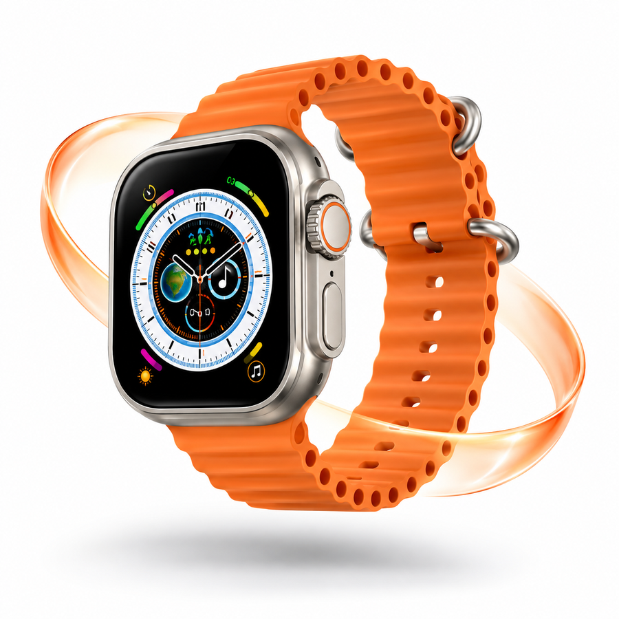 Smartwatch Ultra Pro Naranja con 2 Correas